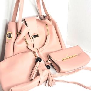 247P888 3 Piece Faux Leather Purse Set